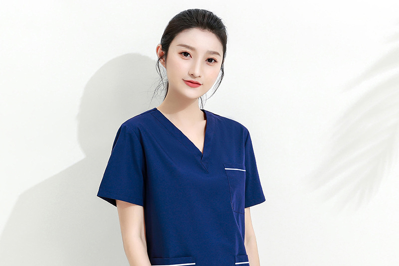 护士服医生服女工作服美容院短袖洗手制服分体弹力